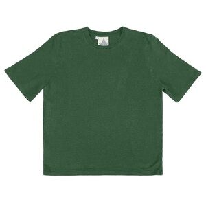 Dakota - 100% Hemp Cropped Tee Hunter Green